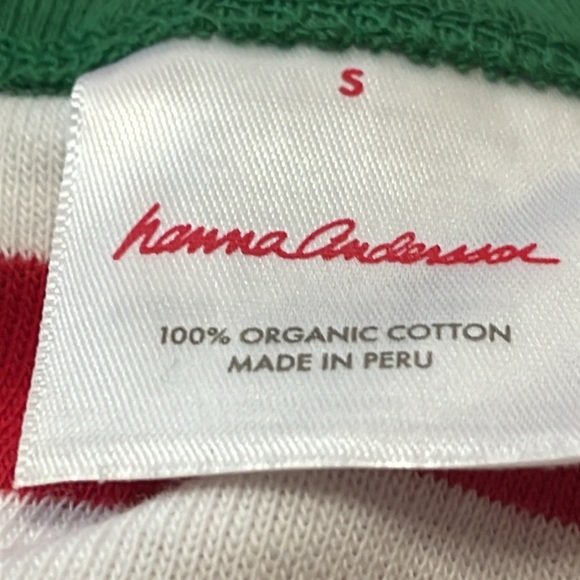 Striped Red and Green women’s pajamas holiday Hanna Andersson size small - Picture 5 of 5